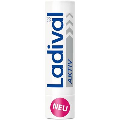 Ladival Aktiv UV-skyddspenna läppar SPF 50+ – solskyddsmedel för torra läppar, delikat läpphud, med jojobaolja, fuktgivande, vattentät, UVA- och UVB-skydd, 4,8 g