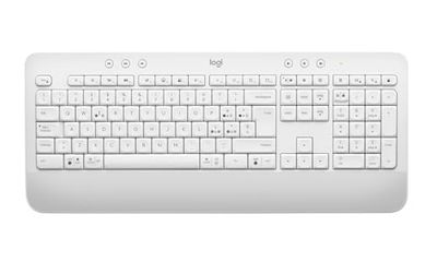 Logitech Signature K650, Tastiera Poggiapolsi Wireless Full-size con Bluetooth BLE o Ricevitore USB Logi Bolt, Tasti Smorzati e Tastierino, Compatibile con PC/Windows/Mac, Italiano QWERTY - Bianco