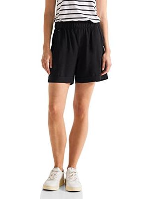 Street One Dames Paperbag Shorts, zwart, 34W