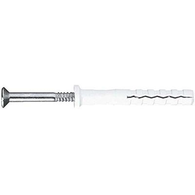 INDEX 184 LSTCCC06035 INDEX LSTCCC06035-Bolsa Autoservicio clavable de poliamida 6.6, premontado tornillo rosca-arpón Taco con cabeza cilíndrica (6 x 35 Ø6, 7 uds.)
