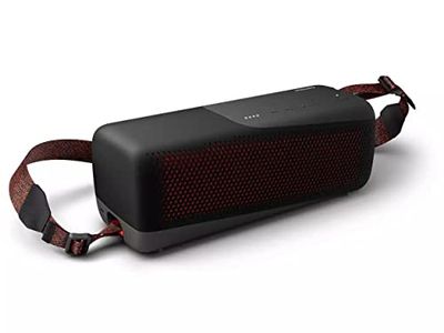 Philips Altoparlante Wireless TAS7807B/00, Cassa Bluetooth Multipoint Portatile Senza Fili con Vivavoce, Microfono Integrato, Resistente ad Acqua e Polvere IPX67, fino a 24 h di Autonomia, USB, Nero