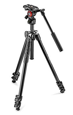 Manfrotto MK290LTA3-V Universal - tripé, rótula 2 Way - vídeo, 1,8 kg, alumínio, preto, 59,5 cm