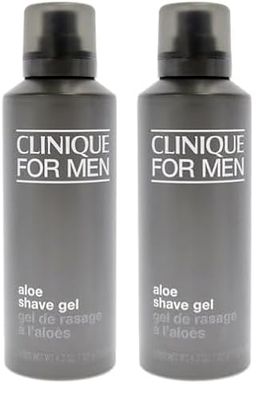 Clinique for Men, Gel de Afeitar con Aloe, 125 ml (Paquete de 2)