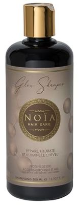 Shampoing Protéine de soie, Acide hyaluronique & Miel - Gamme Glow - NOÏA HAIR - 500ML