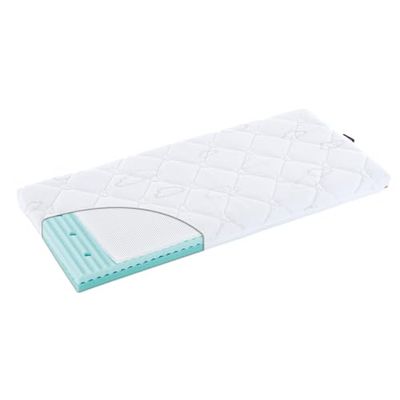 Träumeland Air Lit d'appoint carré 55 x 90 x 7 cm pour bébé, Respirant, certifié Öko-Tex 100, Doux pour la Peau, Convient aux Personnes allergiques, fabriqué en Autriche