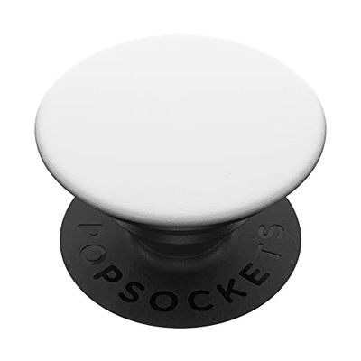Bitcoin Font White Small Subtle Little Thin Restrained PopSockets Adhesive PopGrip