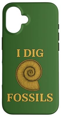 Ammonite Fossil, Paleontologist, I Dig Fossils, Funny Case for iPhone 16