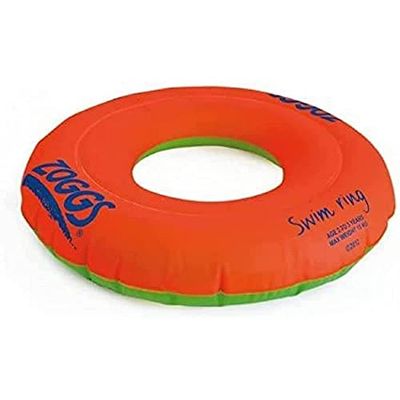 Zoggs Swim Ring flutuadores para natação, bebés unissexo, laranja/verde, 3-6 anos