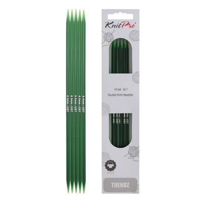 Knit Pro Trendz - Coppia di ferri da maglia in acrilico, 15 cm, 4,50 mm