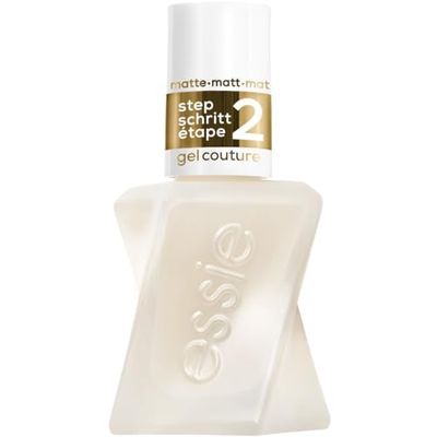 Essie Gel-Like Nail Polish, Lasts Up To 15 Days, With Flex.e Gel Technology, No Chipping, Glass-Like Shine, Vegan Formula, Gel Couture, Matte Top Coat, 13.5 ml