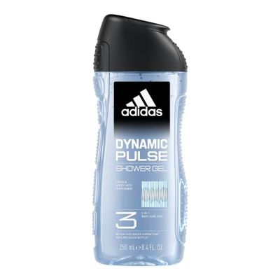 Adidas Dynamic Pulse 3-in-1 body, hair and face shower gel for him, 250 ml