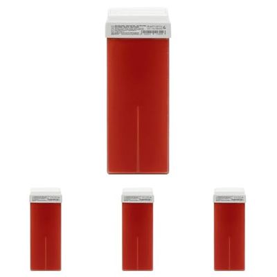 RESTASE | Cera Depilatoria Liposolubile Roll On, Olio di Argan, per Pelli Delicate, 100 ml, Made in Italy (Confezione da 4)