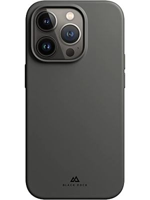Black Rock - Fodral urbana fodral, silikonskal, lämpligt för Apple iPhone 14 Pro I mobilskal, silikon, tunt, halkfritt (grå)