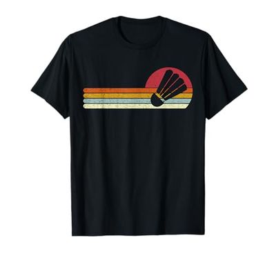 Badminton volano tramonto angosciato Maglietta