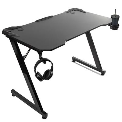 NanoRS RS345 Table de Jeu Noire 110x60x75 cm