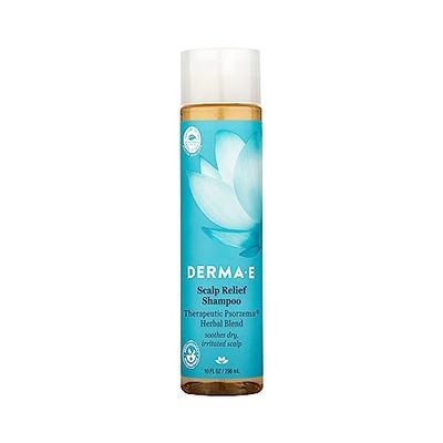 DERMA E Scalp Relief Shampoo with Psorzema Herbal Blend, 8 Fl Oz