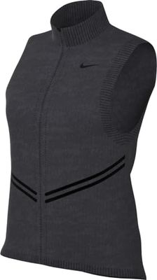 Nike FB4469-010 W NK SWIFT WOOL TF MDLR VEST Jacket Femme BLACK/DK SMOKE GREY/BLACK Taille XS