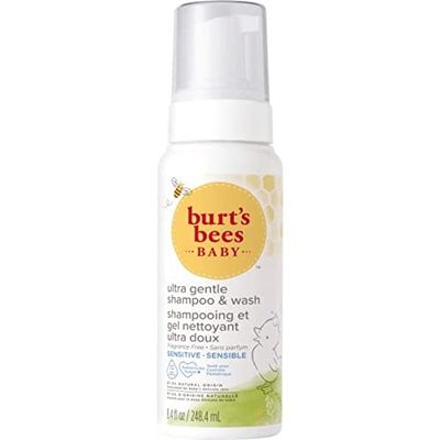 Burt's Bees Baby schampo och duschgel för känslig hud, ultramjuk, parfymfri, 248,4 ml