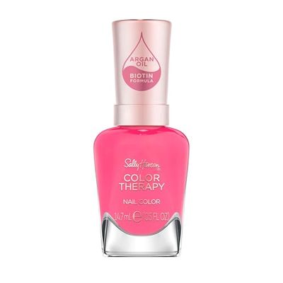 Sally Hansen Colour Therapy Nail Polish, 246 Sweet Resilience, Strengthen and Nourish Nails, Infused with Biotin and Argan Oil, 3-in-1 Formula, High-Shine Finish, Salon Quality Results, 14.7ml