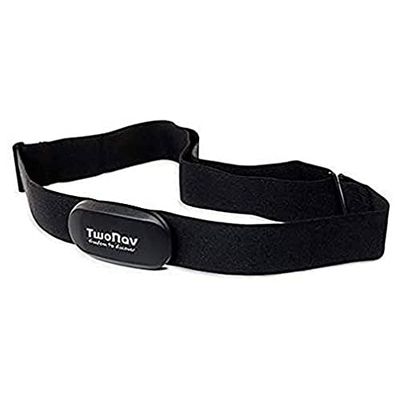 TwoNav - Pulsómetro Pecho de Deporte Compatible con GPS y Movil, Conectividad Ant+™ y Bluetooth® Smart, Negro