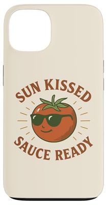 Sun Kissed Sauce Ready Funny Tomato Occhiali da sole Custodia per iPhone 13