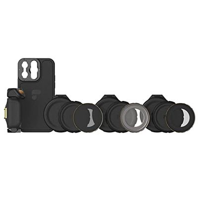 PolarPro IP13-PRO-DIREC - LiteChaser - iPhone 13 PRO - Directors Kit - Case - Filters - Grip - Bluetooth Shutter Button,zwart