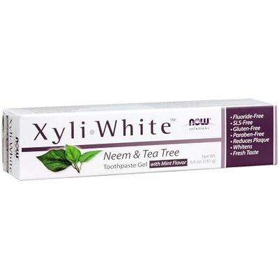 NOW Dentifrice Gel, Neem et Arbre à Thé, 181 g