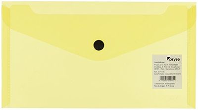 Pryse 4170105 - Sobre portadocumentos, 225 x 125 mm, color Amarillo