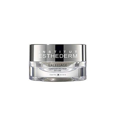 Institut Esthederm - Contour des Yeux Excellage - Ouvre et Agrandit le Regard - Nourrit et Redensifie Durablement - Ravive l'Éclat Naturel - Pot 15 ml
