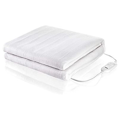 Tristar Topcom BW-4752 P202 sous-Couverture Electrique Polyester Blanc 160 x 140 x 2 cm