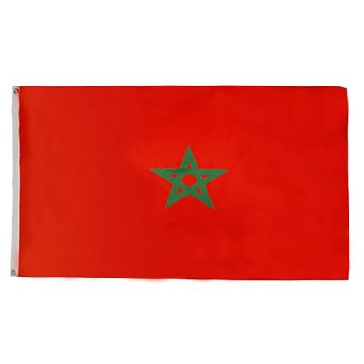 AZ FLAG - Flaga Maroka - 90x60 cm - Lekki poliester - Flaga Maroka z wbudowanymi metalowymi oczkami - 40g