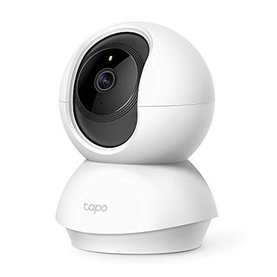 Tapo 2K(3MP) Cámara de vigilancia WiFi Interior 360° C21A, visión Nocturna, notificaciones en Tiempo Real, detección de Persona, Seguimiento de Movimiento, Control Remoto, Compatible con Alexa