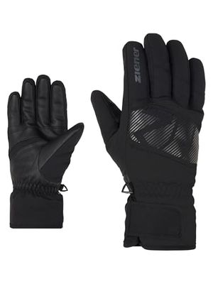 Ziener GALIIBO - Guanti da sci per adulti, per sport invernali | Gore-Tex, caldi, traspiranti, nero, 7