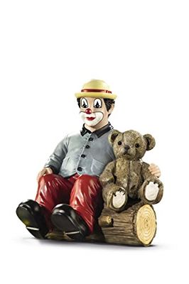 Gildeclown Figurka dekoracyjna 2 silnych niedźwiedzi przyjaciół - przedmiot kolekcjonerski ręcznie malowany - wysokość 11,5 cm - w pudełku prezentowym - talizman szczęścia talizman - prezent urodzinowy