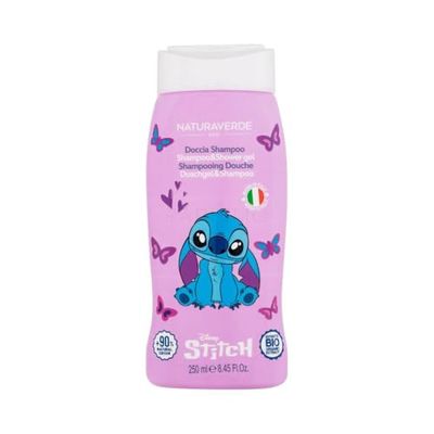 Naturaverde | Kids - Disnet Stitch - Stitch Schampo för barn, duschtvål, kropps- och hårduschtvål, barnhygienprodukter, 250 ml