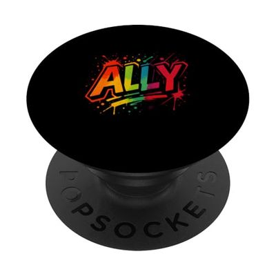 Mes del Orgullo Gay Aliado Amor es Amor Arco Iris LGBTQ PopSockets PopGrip Adhesivo