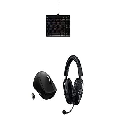 Logitech G PRO TKL Mechanical Keyboard and Wireless Gaming Mouse - with G PRO X LIGHTSPEED Wireless Gaming Headset