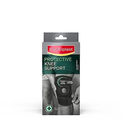 Elastoplast Protective Adjustable Knee Support (1 Knee Brace), Injury Care for Meniscus Tear, ACL, Ligament Damage, Runners Knee, Arthritis, and Weak/Injured Knees