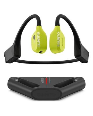 SUUNTO Wing Auriculares de Conducción Ósea Deportivos Bluetooth, Control de Movimiento de Cabeza, Micrófono HD Integrado, Resistente al Desgaste IP67, Luces de Seguridad, hasta 30 Horas de Autonomía