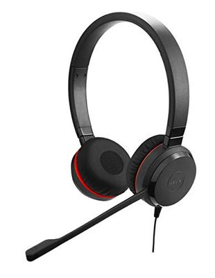 Jabra Evolve 30 II UC - Cuffie stereo con cavo USB-C con unità di controllo delle chiamate, mini USB compatto (nero)