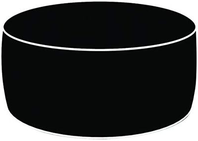 King Home zitzak Ottoman, zwart