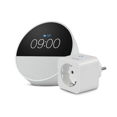 Echo Spot | Bianco + Sengled Smart Plug, compatibile con Alexa - Kit di base per Casa Intelligente