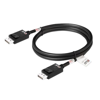Club 3D CAC-1091 DisplayPort™ 2.1 Cable bidireccional certificado VESA DP80 4K120Hz, 8K60Hz o 10K30Hz St/St 1.2m