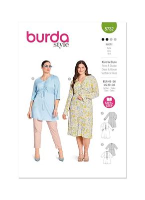 Burda Style Sewing Pattern B5732 Misses' Dress & Blouse