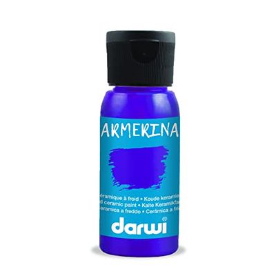 DARWI - DA0380050900C - Un flacon de Peinture Brillante Pour Céramique - Coloris Violet - 50 ML - DARWI CERAMIC - Peinture Pour Céramique - Loisirs Créatifs - Activité Manuelle - Bricolage