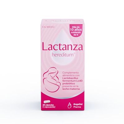 Lactanza Hereditum® - Complemento Alimenticio a base de Lactobacillus Fermentum LC40 – Probiótico presente en la leche materna - Especialmente dirigido a mujeres en periodos de lactancia - 28 Cápsulas