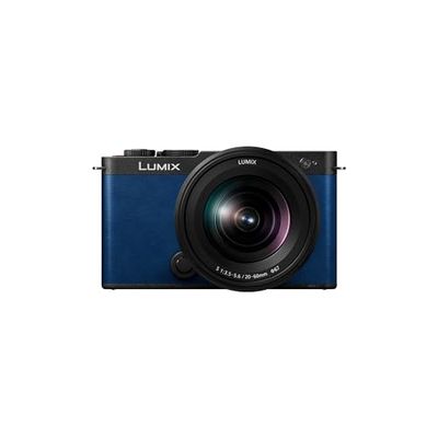 Panasonic Lumix DC-S9KE-A Videocamera Mirrorless Full Frame Open Gate per Vlogging, 24,2MP, Video 6K/4K, PDAF 779 Punti, Stabiliz. Immagine, Schermo Free-Angle, WiFi 5Ghz, Obiettivo 20-60mm, Blu