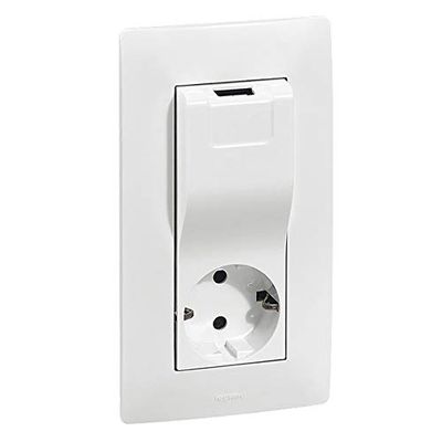 NL-BASE 2P+T + USB 1A wit