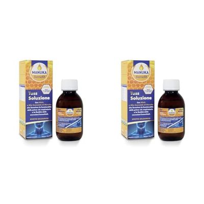 Manuka Benefit Tuss Soluzione, favorisce le funzionalità delle prime vie respiratorie, con Miele ed Olio essenziale di Manuka, favorisce la fluidità delle secrezioni bronchiali 140 ml