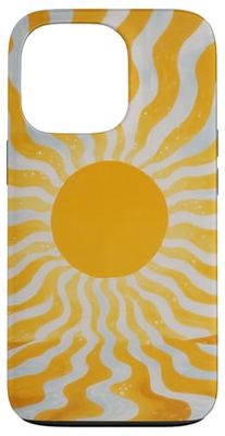 Sunshine Boho Sun Rays Vintage 70s Summer Aesthetic Case for iPhone 13 Pro